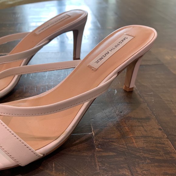 Strappy Sandal Kitten Heels in White - Picture 2 of 3